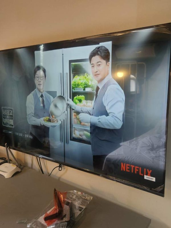 군산 oo 호텔 TV설치 납품 현장